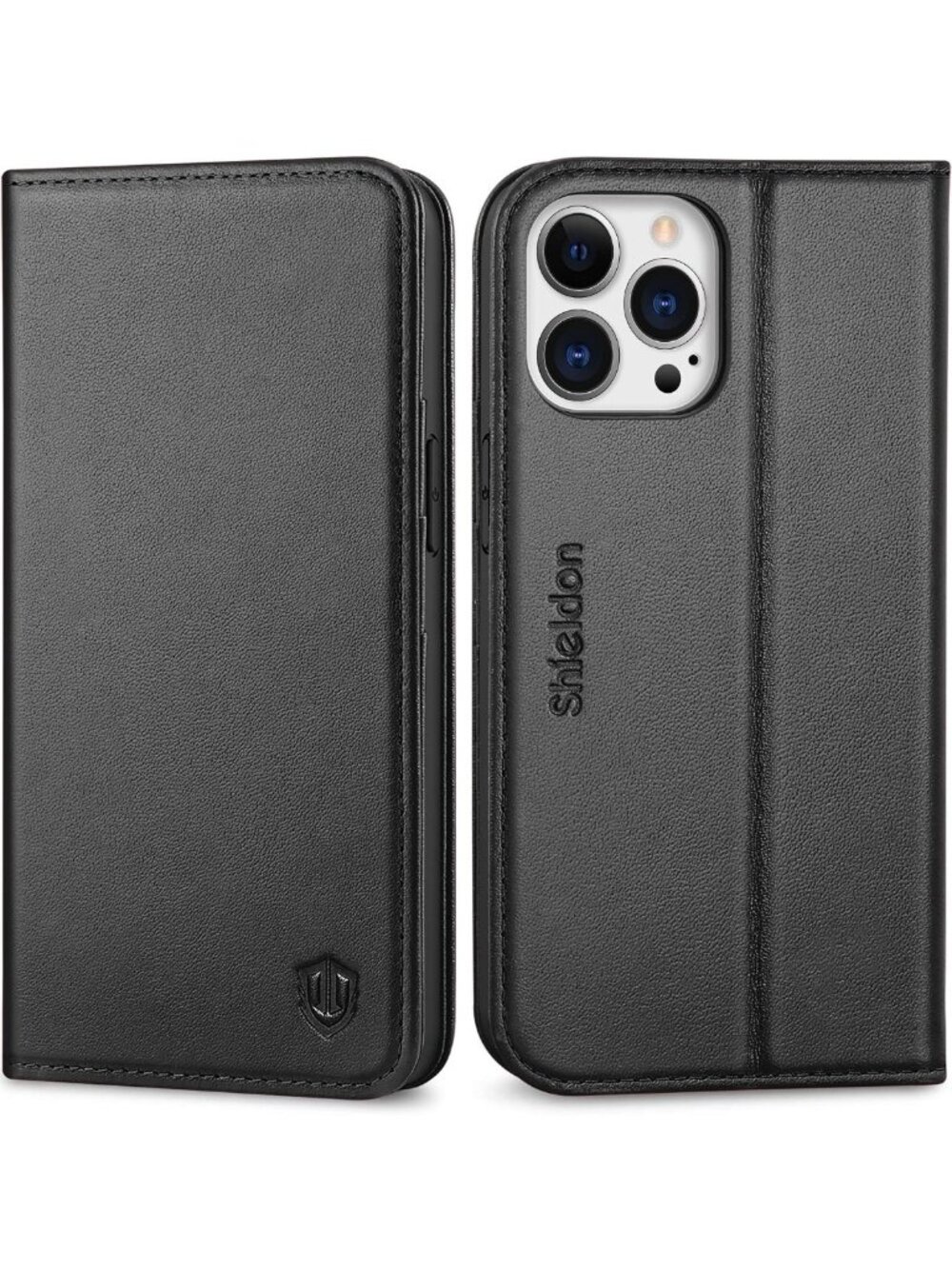 Genuine Leather Wallet Case for iPhone 13 Pro 6.1" - Slim, Stylish, Durable